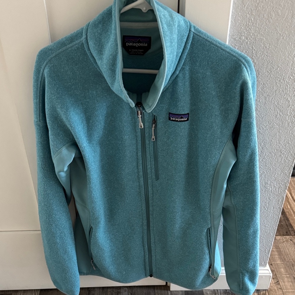 Patagonia Teal Full-Zip Fleece Jacket